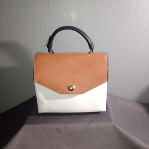 Zara nwt color block purse tan, white,black